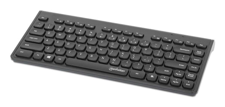 TECLADO MANHATTAN MODELO CHOCOLATE INALAMBRICO 2.4G COLOR NEGRO