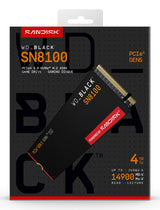 WD SSD Interno Black SN8100 4TB M.2 2280 NVMe, Lectura 14900MB/s, Escritura 14000MB/s