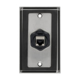 Tripp Lite N206-BC01-IND Acoplador de Mampara RJ45 para Cat5 / Cat6, Hembra a Hembra, Blindado, Industrial, Tapa Contra 