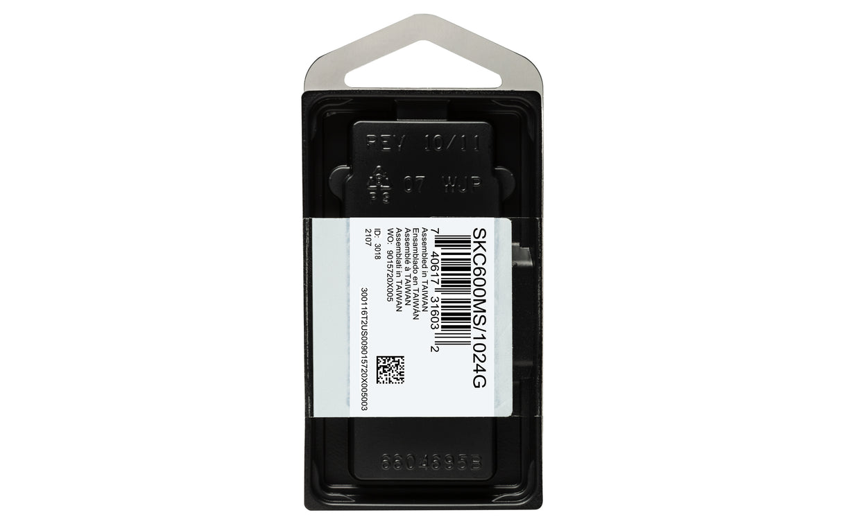 Kingston Technology Disco SSD KC600 SATA3 mSATA de 1024 G unidades internas de estado sólido 256-bit AES-XTS 1 GB mSATA Serial ATA III