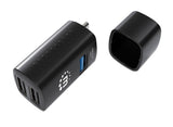Manhattan Hub USB-C de 3 puertos ultra compacto, 3x USB-A (1x 5 Gbps USB 3.0 + 2x 480 Mbps USB 2.0),