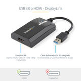 StarTech.com Adaptador USB 3.0 HDMI - Certificado con DisplayLink - 1920x1200 Adaptadores gráficos USB 3.2 Gen 1 (3.1 Ge