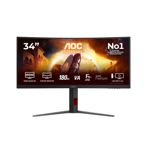 R-Go Tools CU34G4 Pantallas para PC 86,4 cm 3440 x 1440 Pixeles 48 - 180 Hz