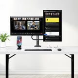 StarTech.com Brazo Soporte de Sobremesa con Travesaño para 2 Monitores - Soporte VESA para Pantallas de 27" - 75x75