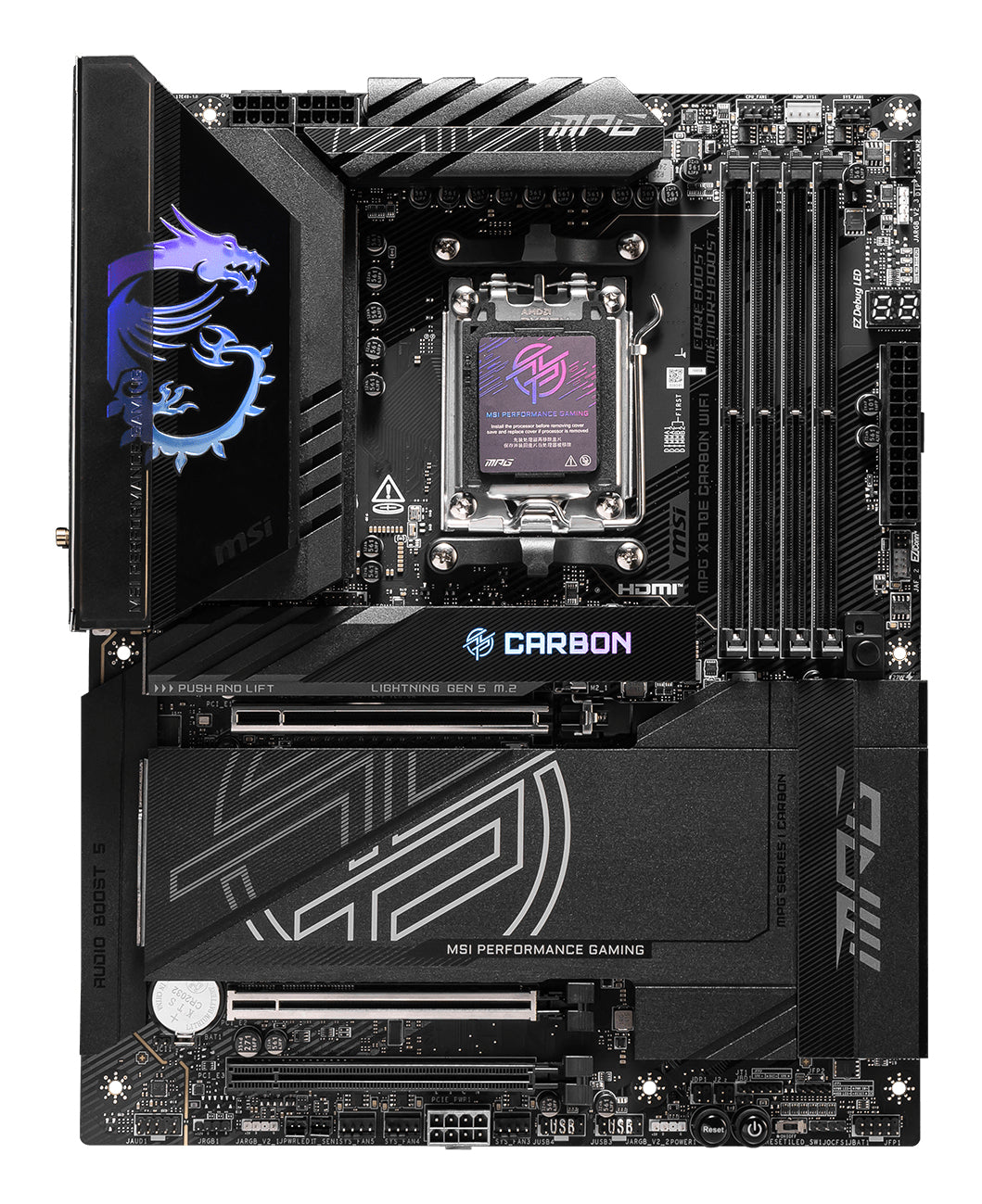 MSI MPG X870E CARBON WIFI placas base AMD Zócalo AM5 AMD Ryzen™ 7 Zócalo AM5