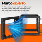 RACK 19" ABIERTO MURAL 9U 604X555
