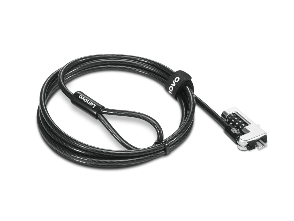Lenovo 4XE1F30278 Cable Negro Universal Cerradura con combinación Kensington