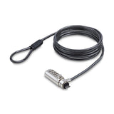 StarTech.com Cable de Seguridad Delgado de Portátil Compatible con K-Slot de 1,5m - Cable Antirrobo para Portátil con Ca