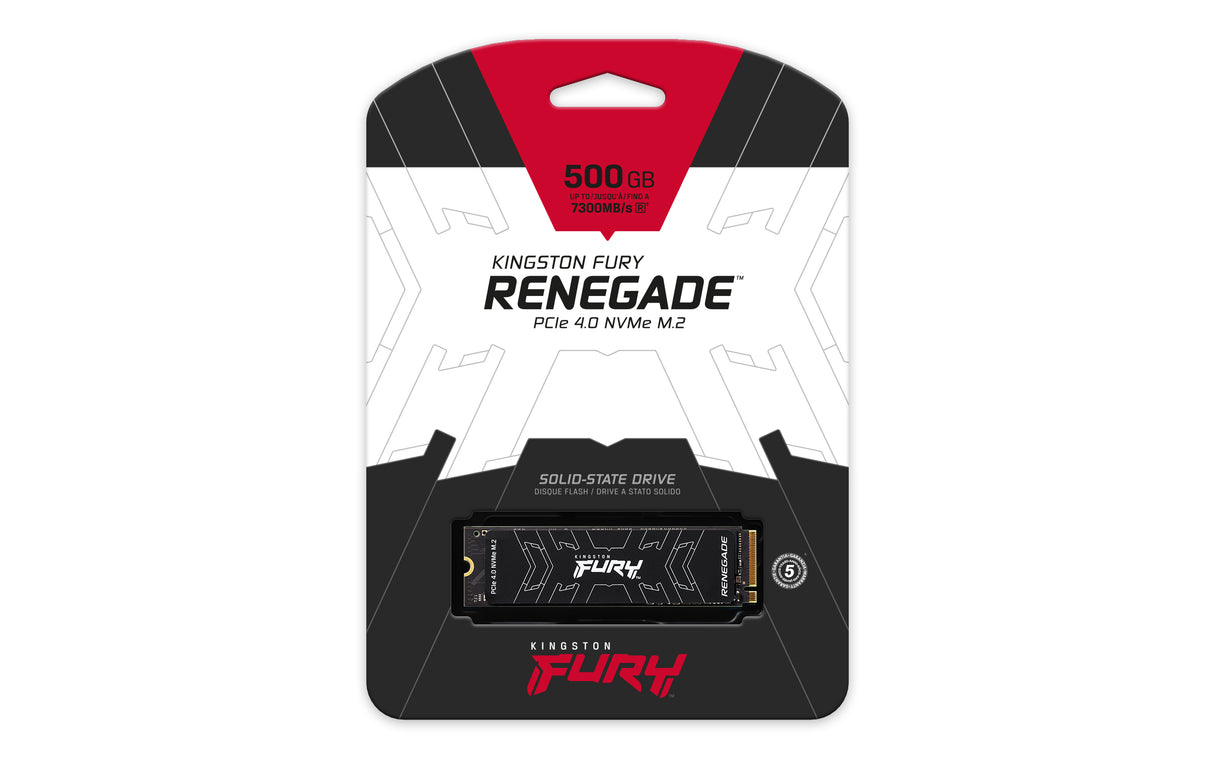 Kingston Technology 500G FURY RENEGADE M.2 2280 NVMe SSD unidades internas de estado sólido 500 GB M.2 PCI Express 4.0 S