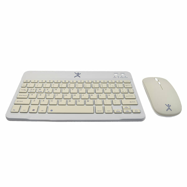 Perfect Choice Genova teclado Ratón incluido Universal RF inalámbrico + bluetooth Español Gris, Interruptor de llave de 