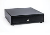 CAJON DE DINERO STAR MICRONICS 5 BILLETES 8 MONEDAS 2 RANURA DE MEDIOS  ACCIONADO POR LA IMPRESORA NEGRO CD4-1616BK58-52