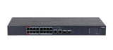 Dahua Technology DH-CS4218-16ET-135 dispositivo de redes Gestionado L2 Gigabit Ethernet (10/100/1000) Energía sobre Ethernet (PoE) Negro