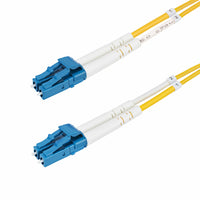 StarTech.com Cable de Fibra Óptica Dúplex LC a LC (UPC) OS2 Monomodo de 10m - 9/125µm - 100G - Resistente a Dobleces - L