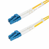 StarTech.com Cable de Fibra Óptica Dúplex LC a LC (UPC) OS2 Monomodo de 5m - 9/125µm - 100G - Resistente a Dobleces - Lo