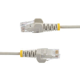 StarTech.com Cable de Red Ethernet CAT6 Delgado sin Enganches Gris de 7m - Cable RJ45 Snagless Slim 28AWG - Alambre de C