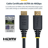 StarTech.com Cable HDMI de 3m Certificado de Ultra Alta Velocidad - 8K60Hz/4K120Hz - Cable HDMI 2.1 con HDR10+ / eARC -