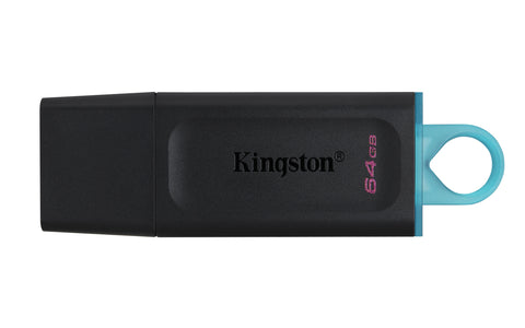 Kingston Technology DataTraveler Exodia unidad flash USB 64 GB USB tipo A 3.2 Gen 1 (3.1 Gen 1) Negro, Turquesa