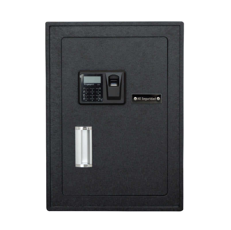 XE Seguridad CFBM-50 caja fuerte Caja fuerte portátil Negro, Lector de huellas dactilares, Llave, Cerradura con combinac