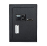 XE Seguridad CFBM-50 caja fuerte Caja fuerte portátil Negro, Lector de huellas dactilares, Llave, Cerradura con combinac