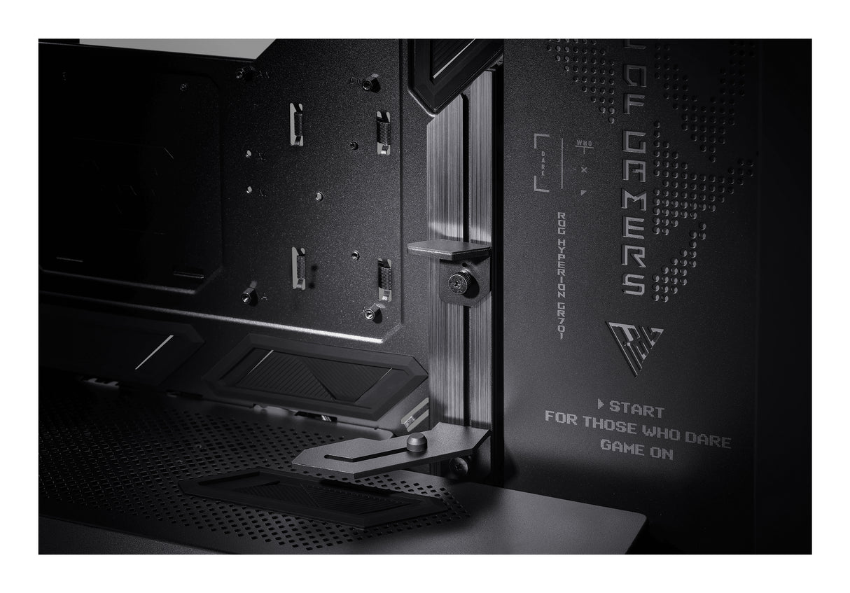ASUS ROG Hyperion GR701 BTF Edition carcasas ordenador Torre PC Negro, Transparente ATX, EATX, micro ATX, Mini-ITX