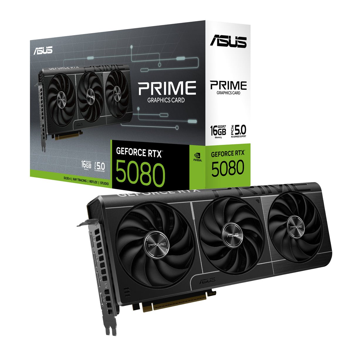 ASUS PRIME-RTX5080-16G tarjetas gráficas Si 10752 NVIDIA GeForce RTX 5080