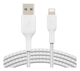 CABLE BELKIN USB-A A LIGHTNING TRENZADO