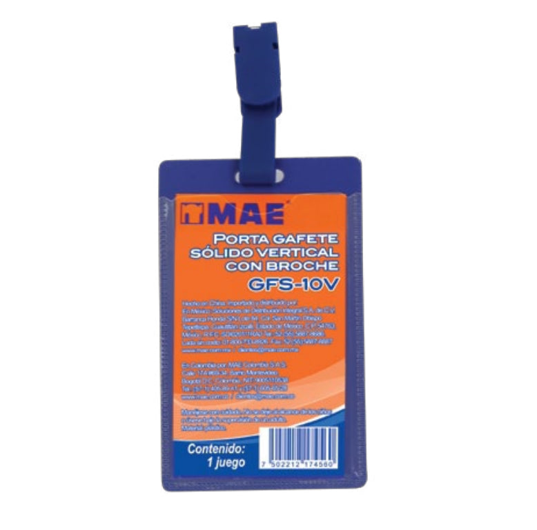 MAE GFS-10V insignia/pase Portaetiquetas Polipropileno (PP) 50 pieza(s)