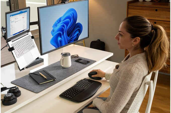 Kensington Pro Fit Ergo KM675 EQ Teclado Oficina Inalámbrico RF Wireless + Bluetooth Interruptor de membrana