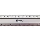 Nextep NE-023 Regla Regla de escritorio 300 mm Metal Metálico 6 pieza(s)