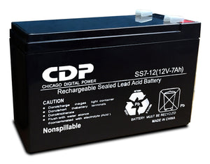 CDP SLB12-7 Bateria de Plomo acido, seca sellada 12Vdc-7Ah Baterías para sistemas ups 12 V 7 Ah Sealed Lead Acid (VRLA)