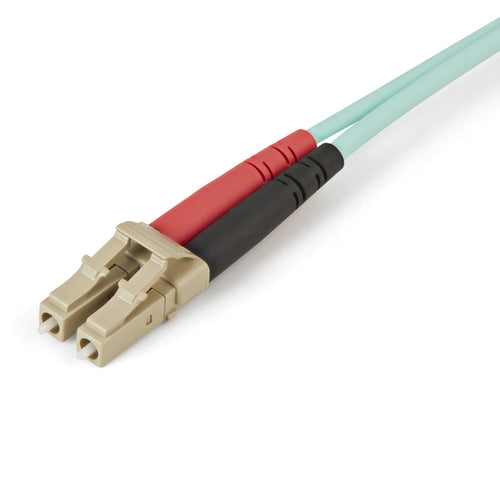 StarTech.com Cable de 2m de Fibra Óptica Multimodo LC/UPC a LC/UPC OM4 - 50/125µm - Fibra LOMMF/VCSEL - Redes de 100G - 