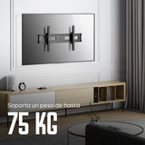 Manhattan Soporte de pared para TV/monitores (Inclinable), para pantallas de 37" a 75", Compatibilidad VESA: de 200x200 