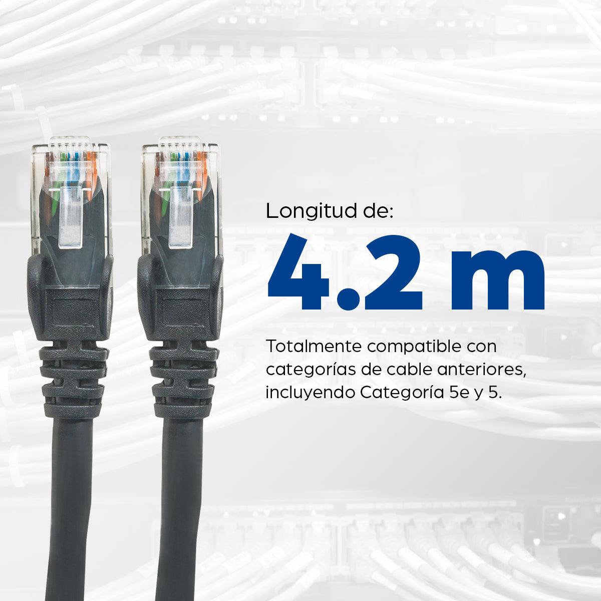 CABLE PATCH INTELLINET CAT 6, 5.0M(16.4F) UTP NEGRO