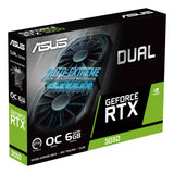 ASUS DUAL-RTX3050-O6G tarjetas gráficas Si 2304 NVIDIA GeForce RTX 3050