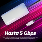MANHATTAN Docking Station 130615, 4 Puertos USB, HDMI, Compatible con Windows