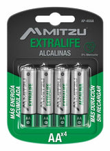 MITZU AP-4XAA pila de uso doméstico Batería de un solo uso AAA Alcalino, 4 pieza(s)