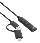 Manhattan 153560 divisores de audio USB-C & USB-A USB-A & 3.5 mm Macho Hembra