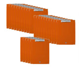 Techmakro KITTB25NJ portapapeles A4 Cartón, Cloruro de polivinilo (PVC) Naranja, 330 mm, 240 mm