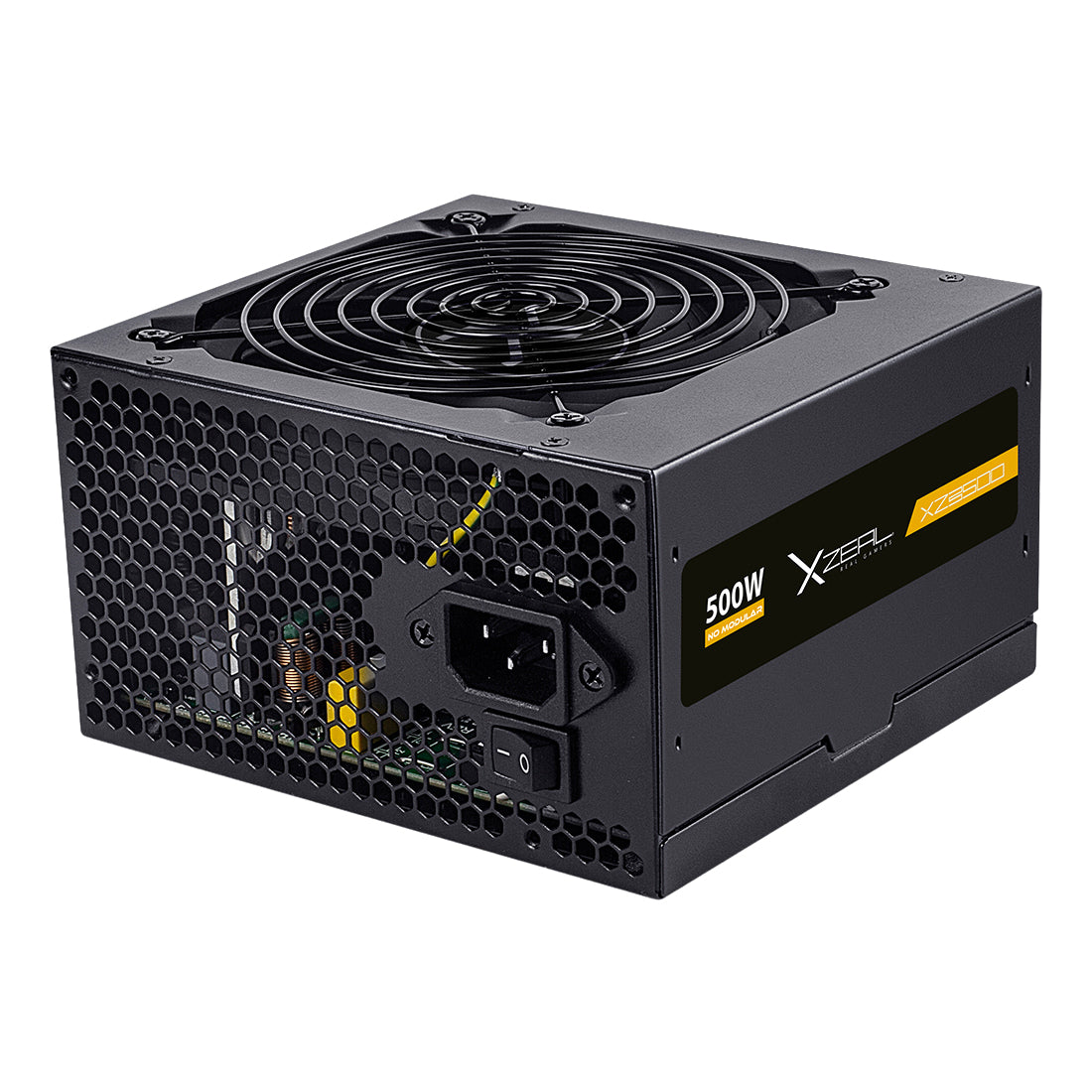 Fuente de Poder Xzeal XZ500 ATX 500W 80 Plus Bronze NO Modular 1x20+4pin +1xP8(4+4)pin +2xPCI-E(6+2) pin Negro