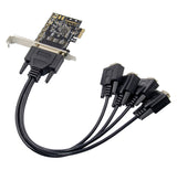 X-Media XM-PEX-4S tarjeta o adaptador de interfaz Interno RS-232, PCIe, Perfil bajo, PCIe 2.0