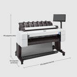 HP Designjet Impresora multifunción PostScript de 36" T2600, Inyección de tinta térmica, 2400 x 1200 DPI, PDF 1.7