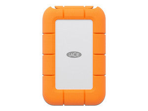 Disco Duro Portátil LaCie Rugged Mini de 1TB, USB-C 3.2, Thunderbolt 4, Color Naranja, Resistente a Golpes
