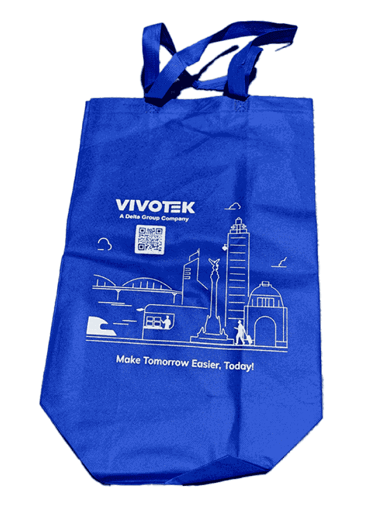 Bolsa de Tela VIVOTEK con Capacidad de 5kg, Color Azul, Reutilizable