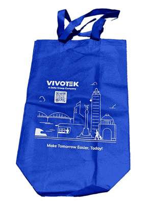 Bolsa de Tela VIVOTEK con Capacidad de 5kg, Color Azul, Reutilizable