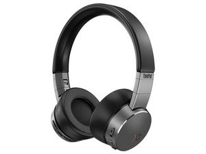Audífonos Lenovo ThinkPad X1, Cancelación de ruido activa, Bluetooth, Color Gris, Batería 20 horas, Plegables