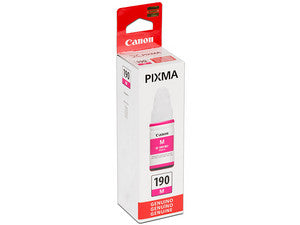Botella de Tinta Magenta Canon GI-190 M, 190ml, Para Impresoras Canon G Serie