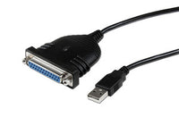 StarTech.com Cable de 1,8m Adaptador de Impresora Paralelo DB25 a USB A - H/M Cable Negro DB-25 USB A 1,9 m