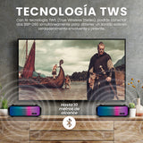 BOCINA VORAGO BSP-260 BLUETOOTH / USB / 3.5MM / LUZ RGB / TWS / 16W RMS CON HASTA 7 HRS AUTONOMIA