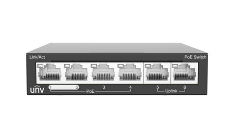 Uniview NSW2020-6T-POE-IN dispositivo de redes No administrado Fast Ethernet (10/100) Energía sobre Ethernet (PoE) Gris