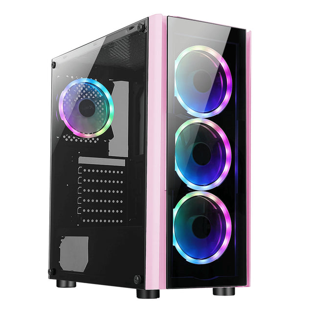 XZEAL XZ110-1 Carcasas ordenador PC Negro, Rosa 2
